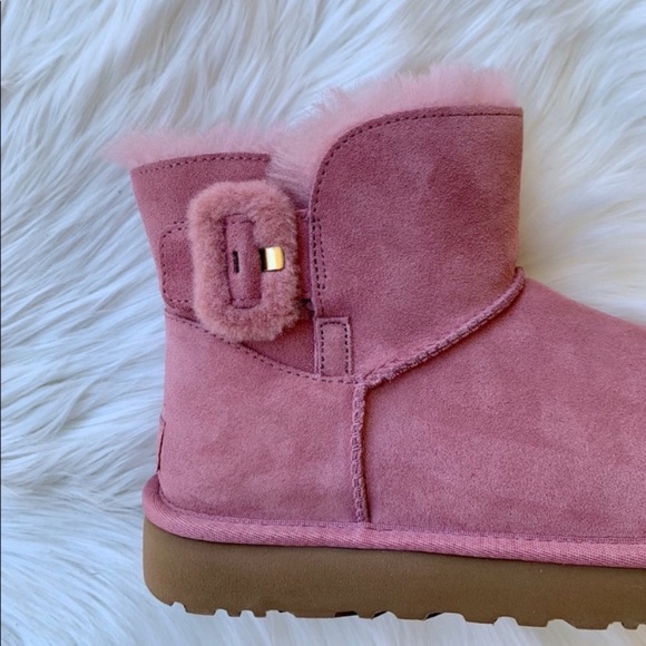 💕New UGG Mini Bailey Fluff Buckle Boots💕 - Picture 4 of 7